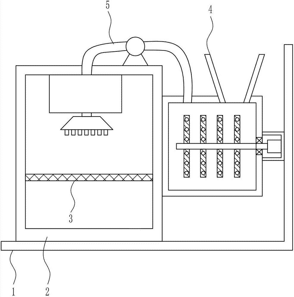 Coating spraying device for parts of agricultural machinery