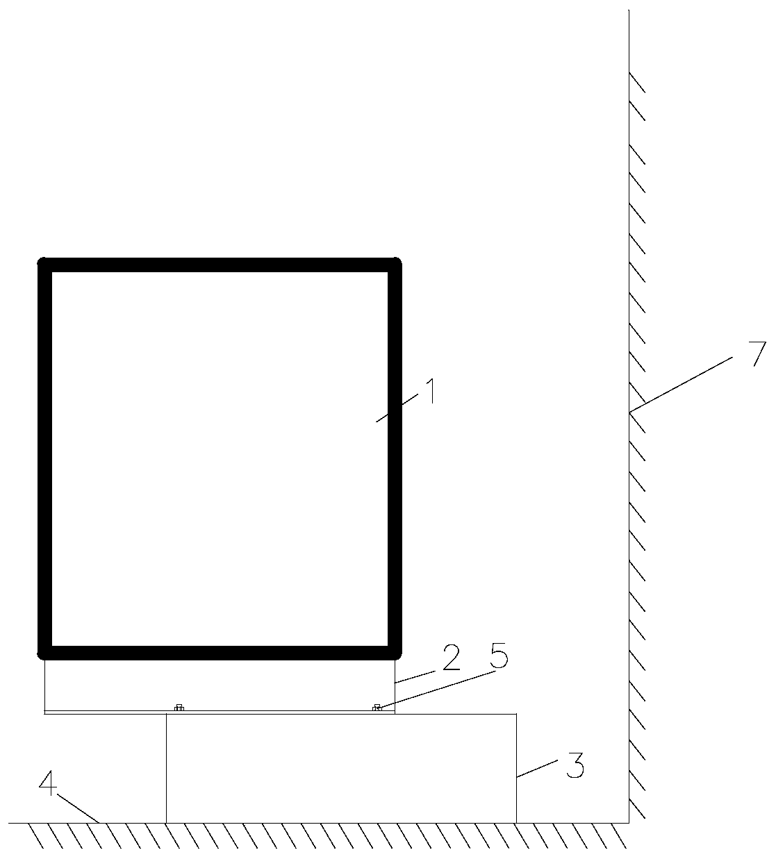 Movable mounting base for ship electrical equipment