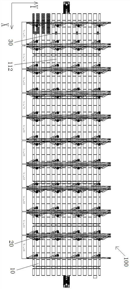 Multi-layer box type shuttle vehicle stereoscopic warehouse