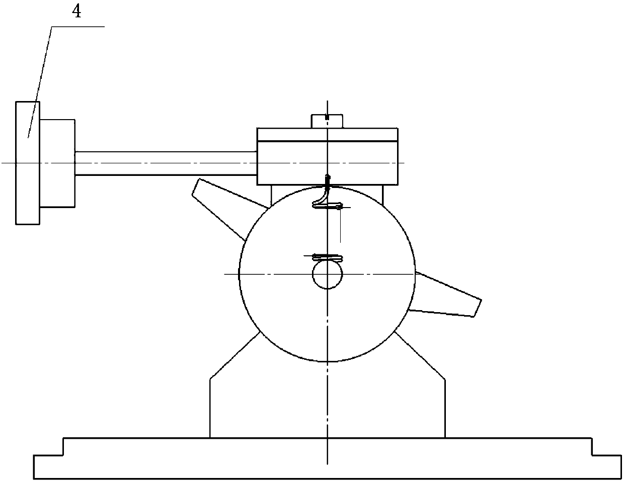 Airborne high-speed camera biaxial adjusting and supporting device