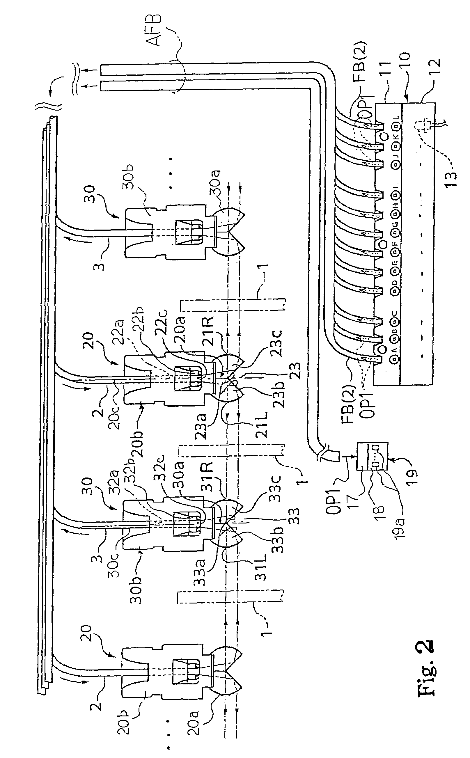 Optical transducer having optical fiber plug transparent to curing light and non-transparent to sensing light