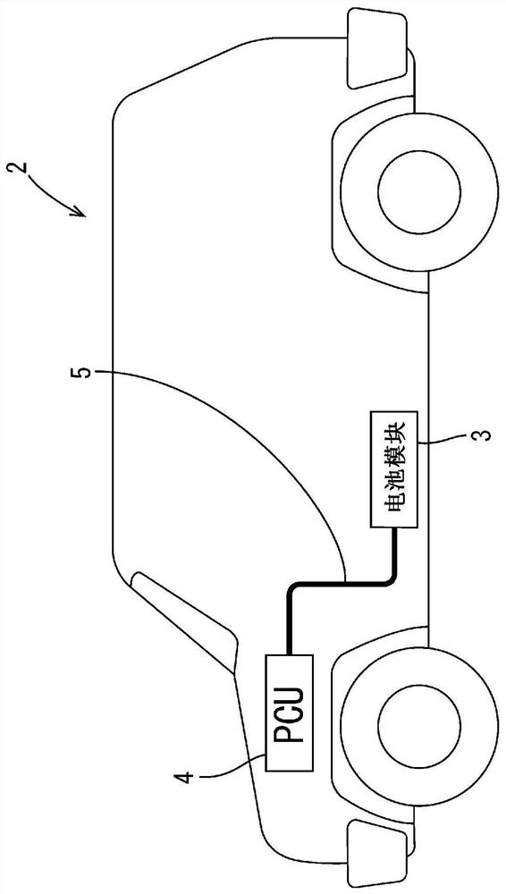 Battery wiring module and flexible substrate with electronic component