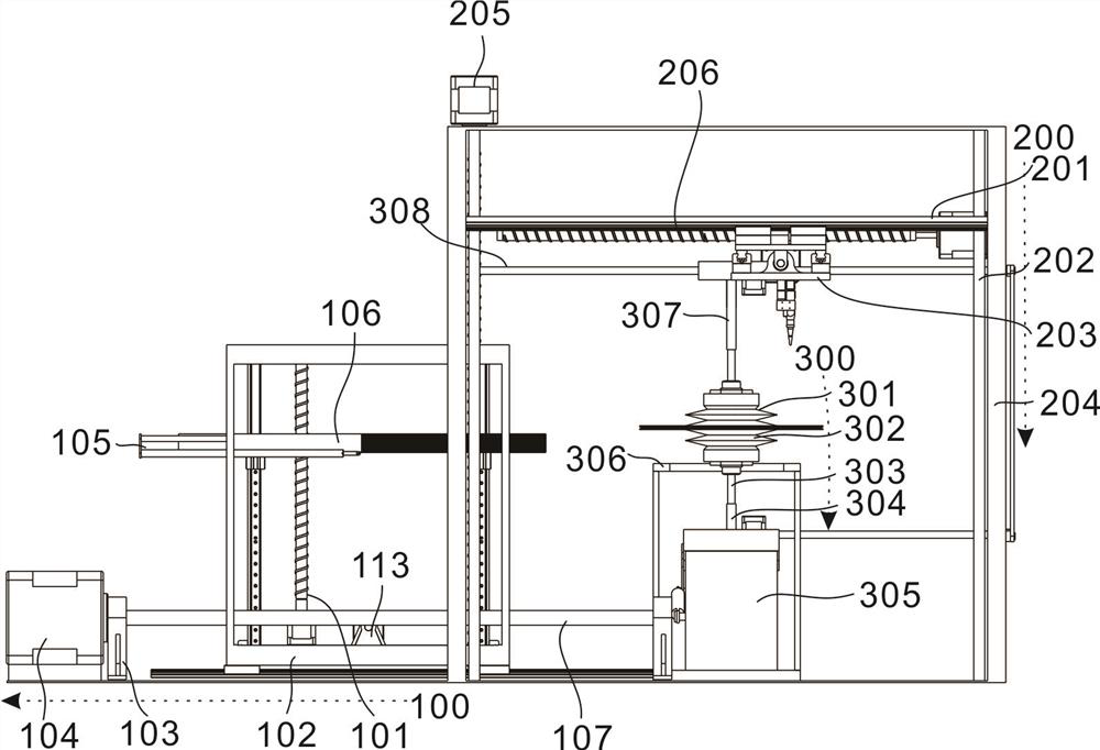 Vacuum glass rotary sealing processing device