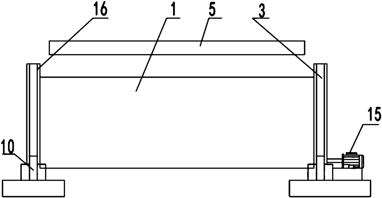 Building direct drive type reciprocating motion sand screening device