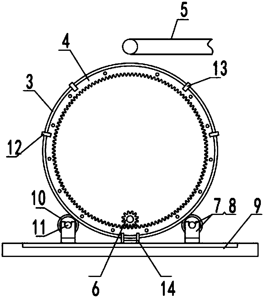 Building direct drive type reciprocating motion sand screening device