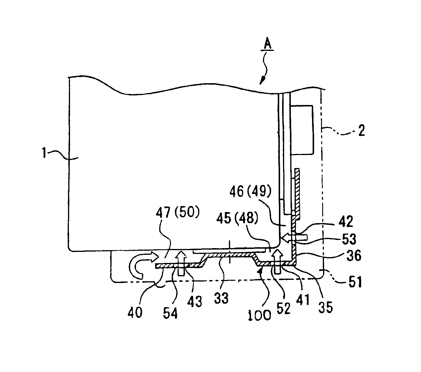 Battery having a circuit board attached to it and a molded section enveloping the battery and the circuit board