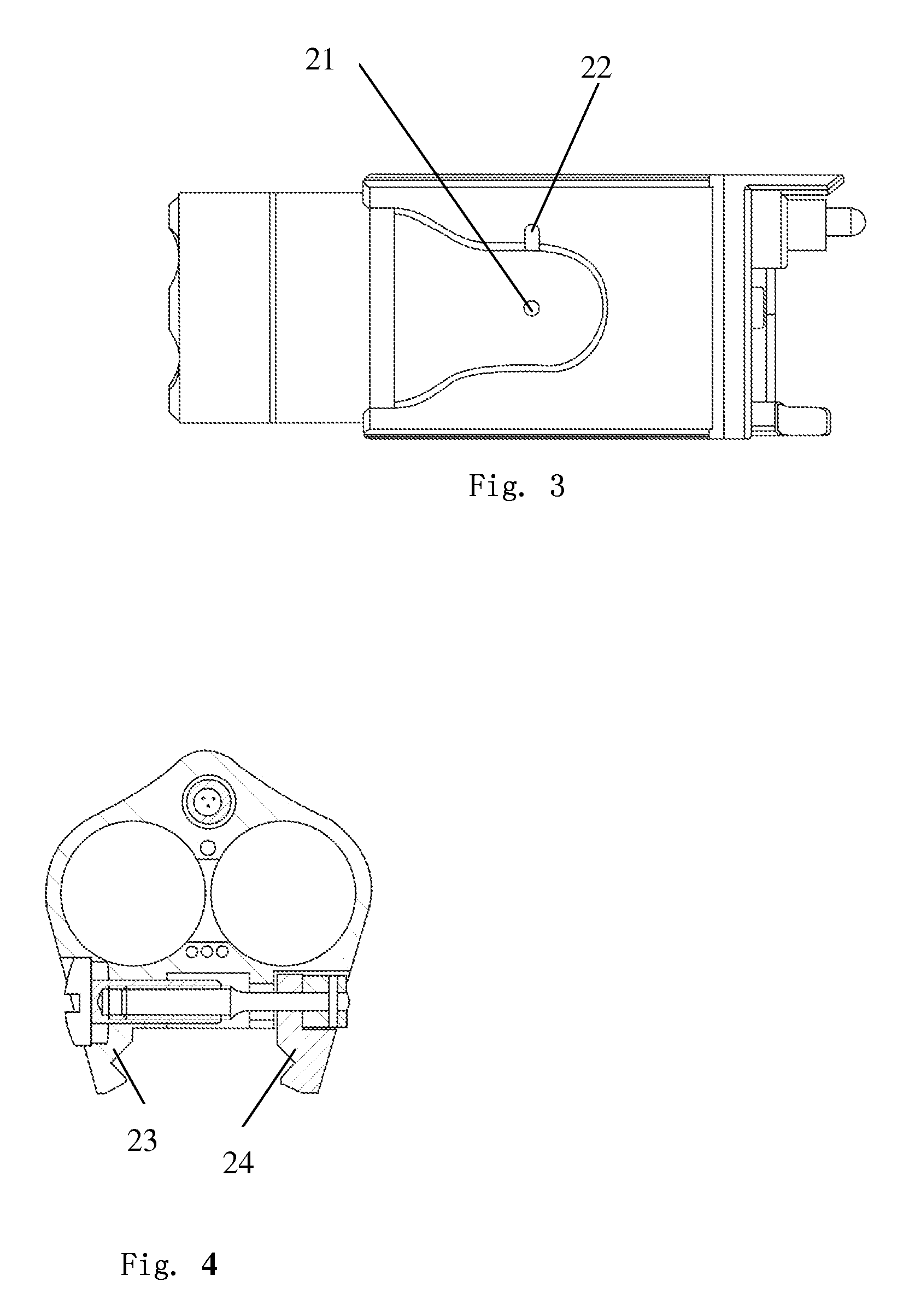 LED light laser sighting device