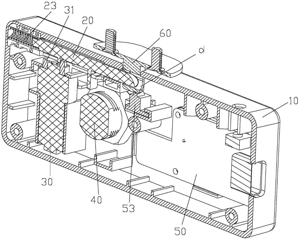 Manual/automatic key cylinder structure and manual/automatic suitcase lock and safe suitcase