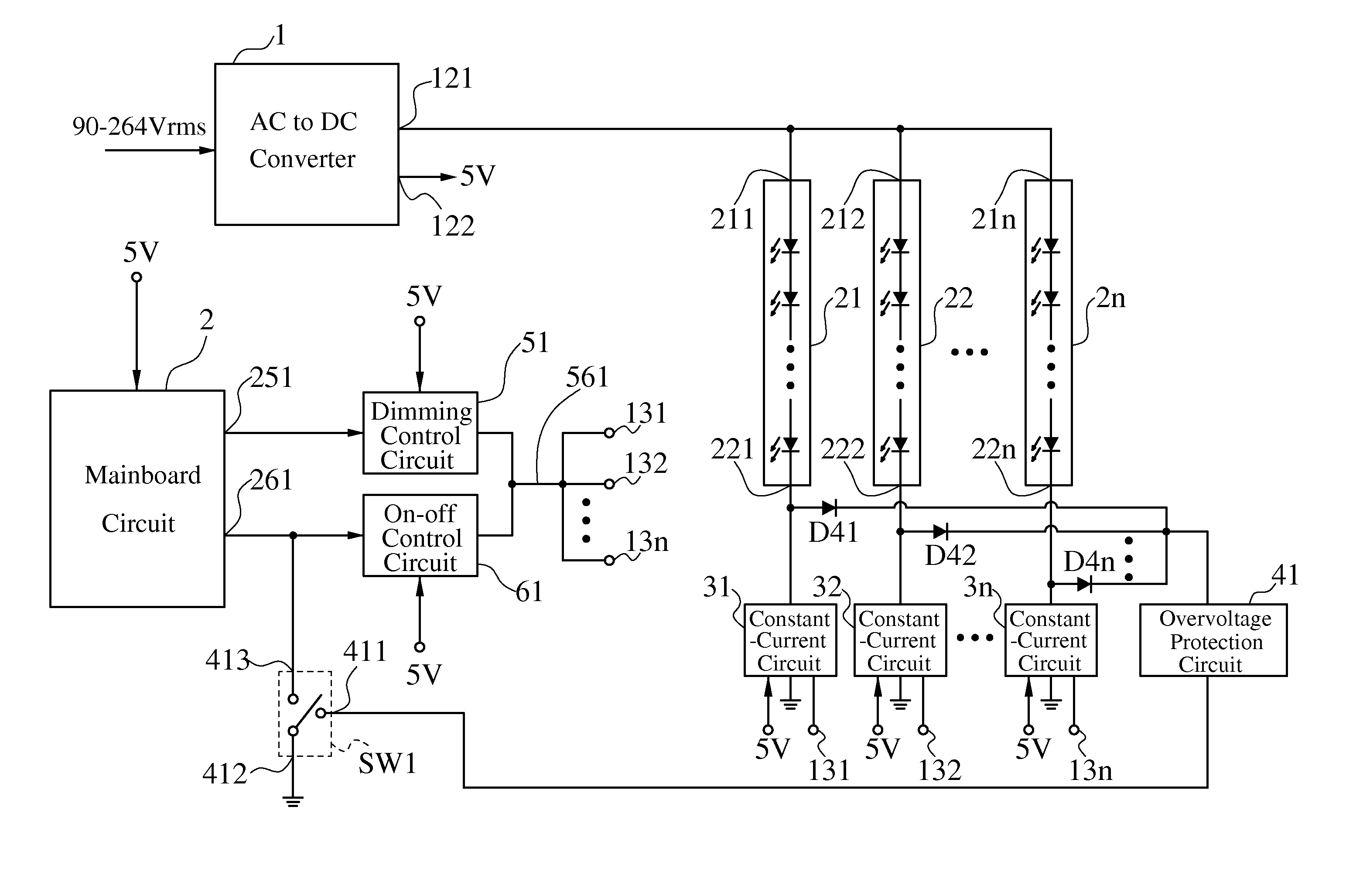 Driving circuit for LED lamp