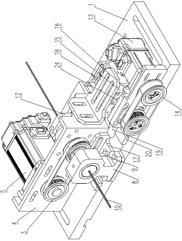 Enameled skin removing device for flat copper wire