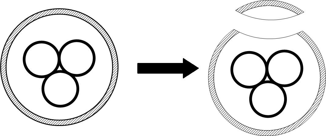 Temperature-sensing color-changing cable