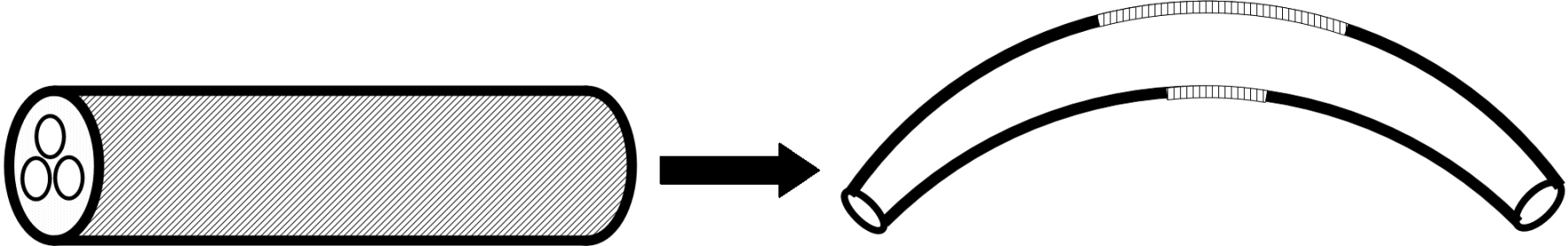 Temperature-sensing color-changing cable