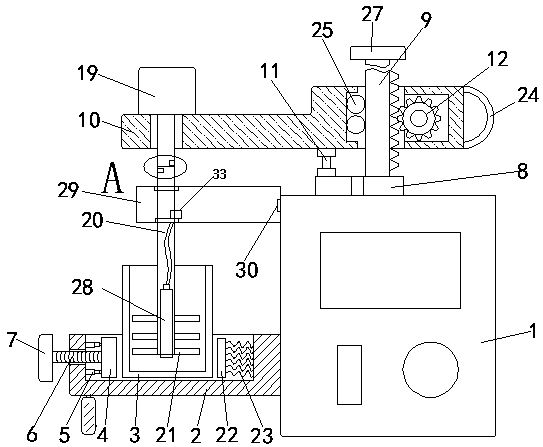 Lifting-type water quality online analyzer sampling apparatus