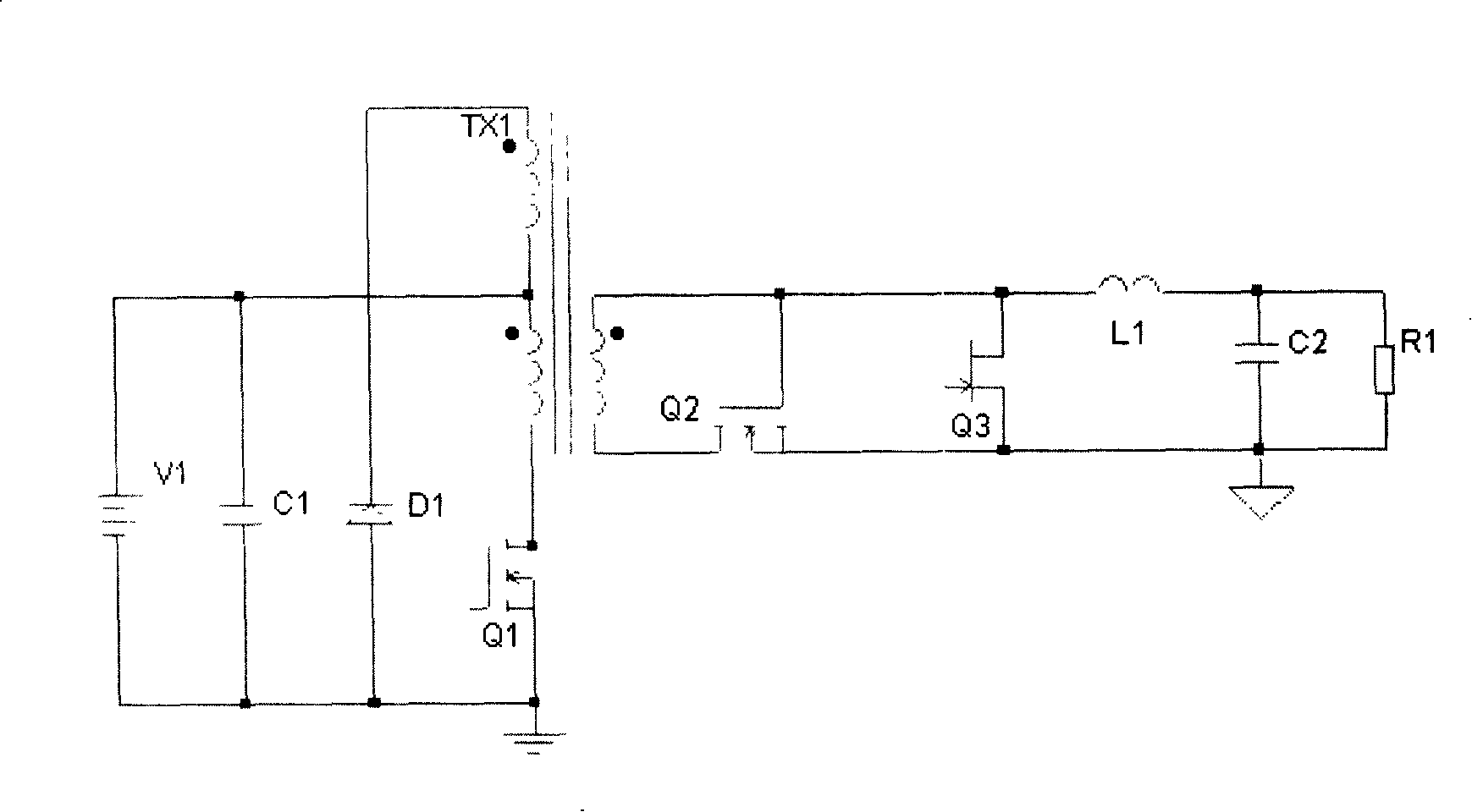 Positive activation converter