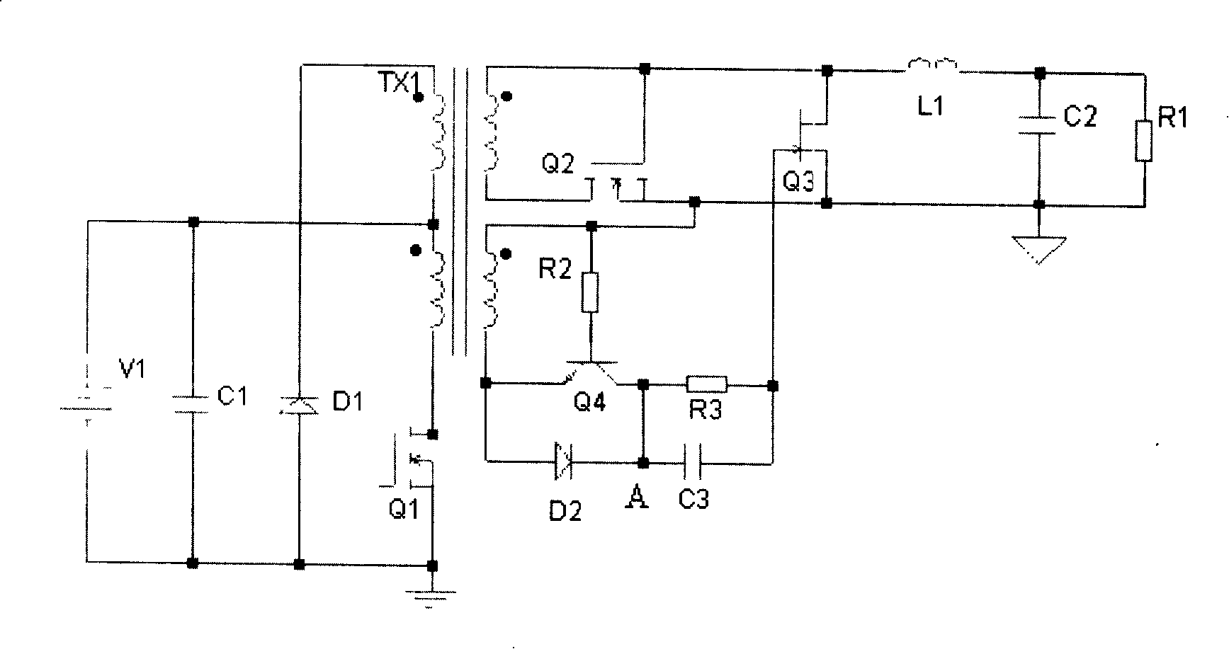 Positive activation converter