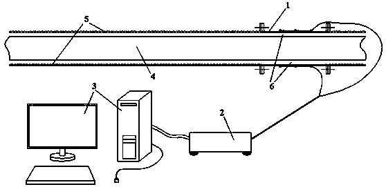 Method for monitoring annular space displacement efficiency of simulated cementing engineering