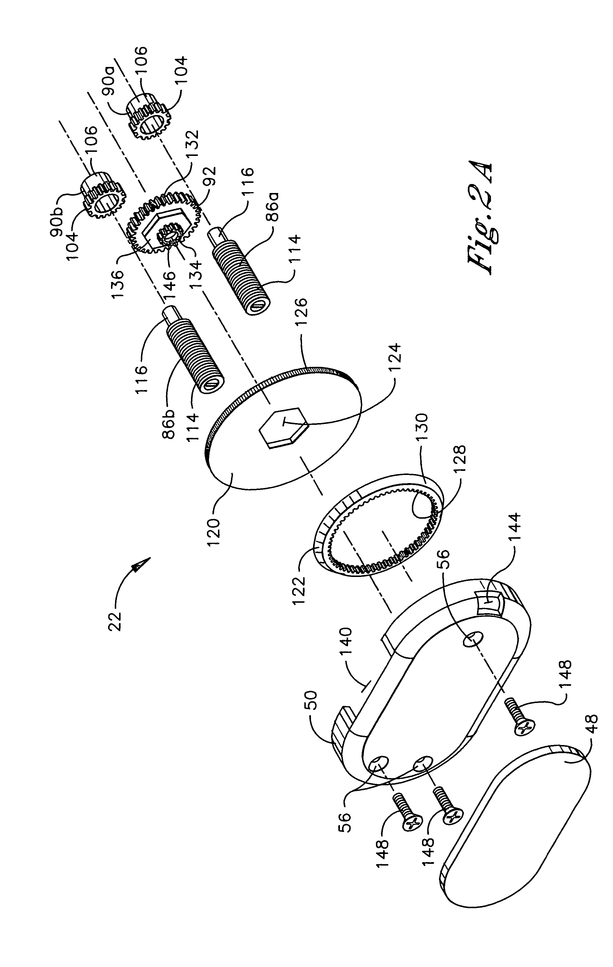 Rotational hinge assembly for a knee brace having an osteoarthritis treatment function