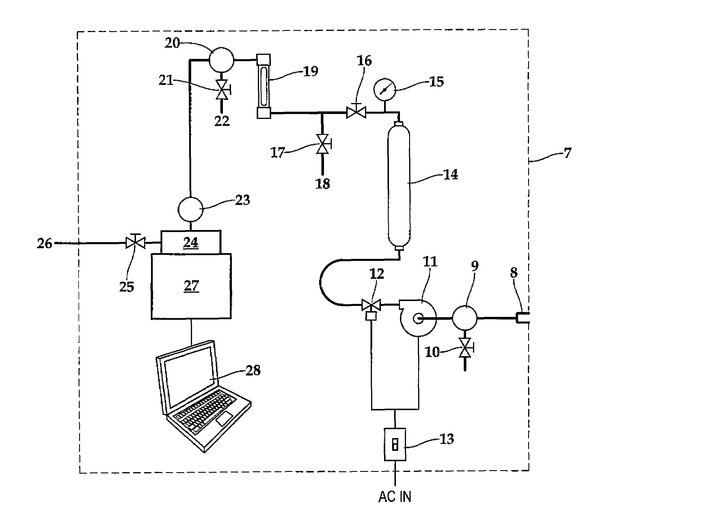 Mobile vacuum sampling system