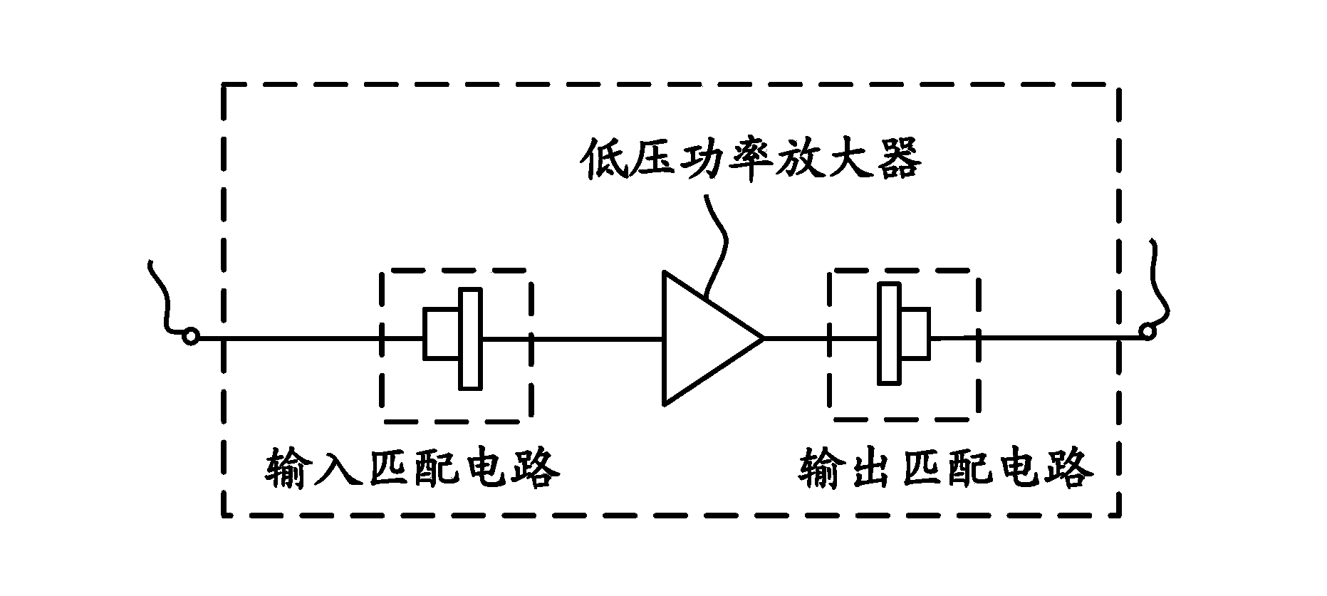 Reverse F-type power amplifier and emitter as well as processing method