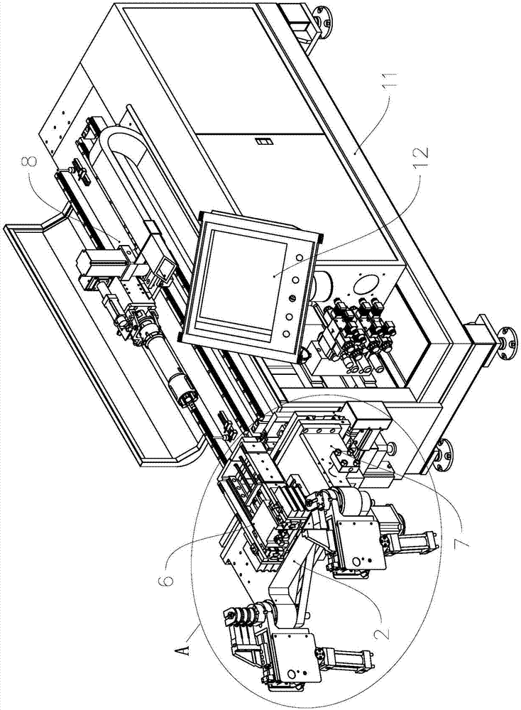 Leftward and rightward double-bending type numerical-controlled pipe bending machine