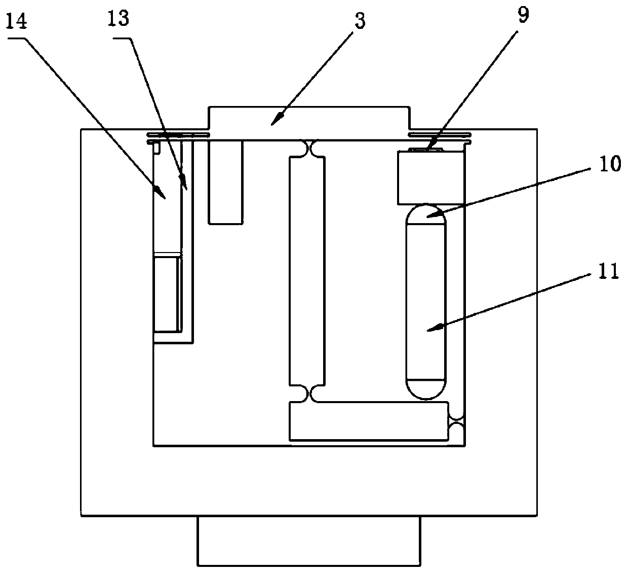 A single-degree-of-freedom optical detection platform driven by piezoelectricity and its application method