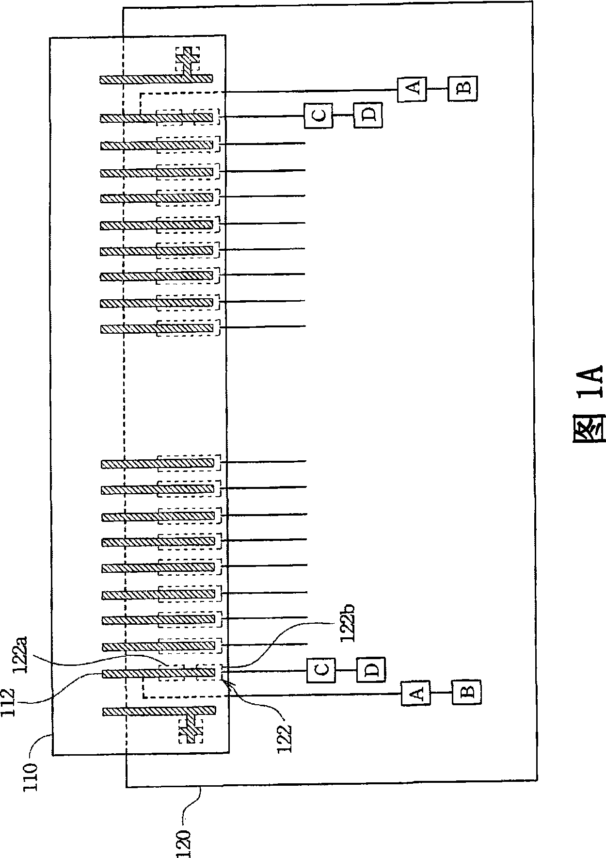 LCD module and method for measuring contact electric impedance between circuit boards therein