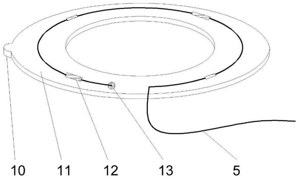 Temperature compensation type optical fiber intelligent gasket