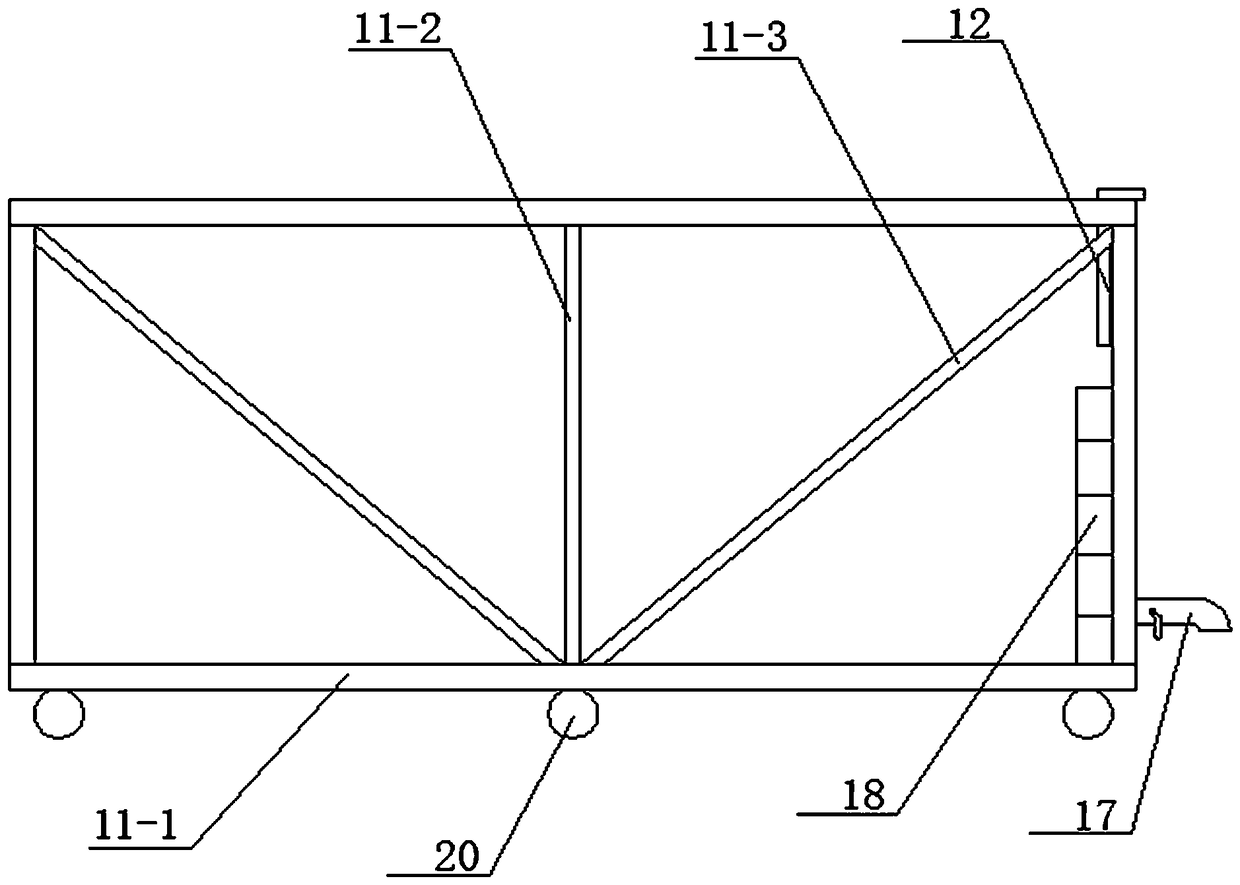 Physical simulation test device for landslides under rainfall and reservoir water level coupling effects