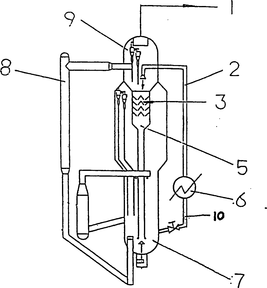 Method and apparatus for catalytic upgrading poor gasoline