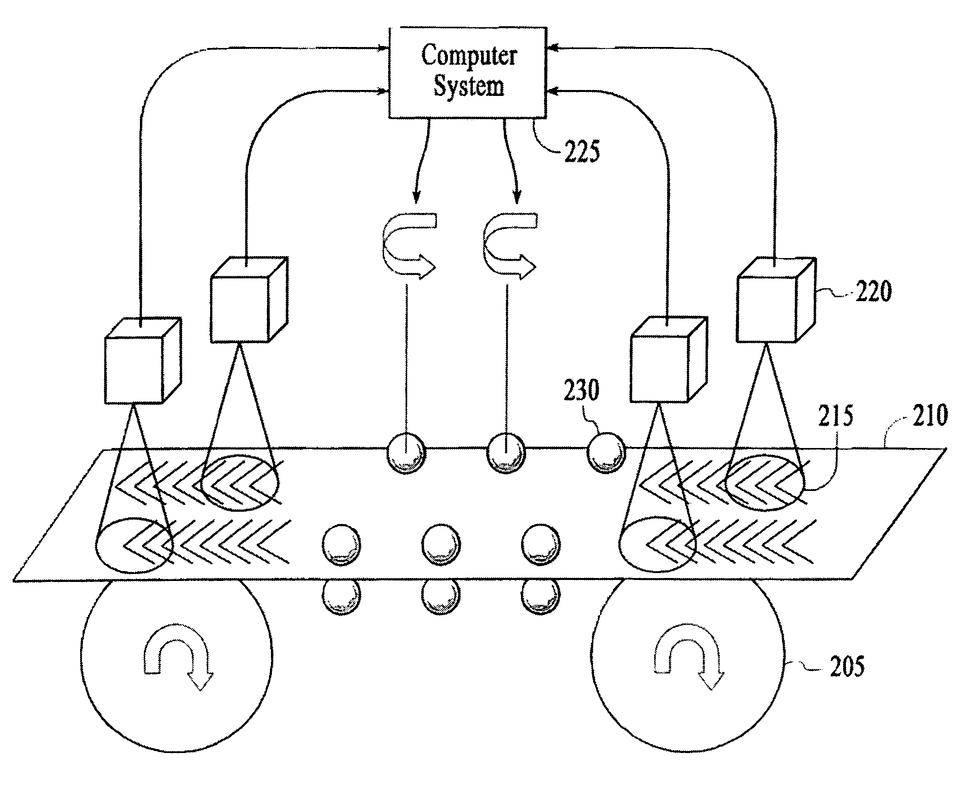 Method and system for correcting web deformation during a roll-to-roll process