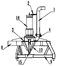 Wastewater treatment or deep-water mixing aerating apparatus