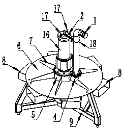 Wastewater treatment or deep-water mixing aerating apparatus