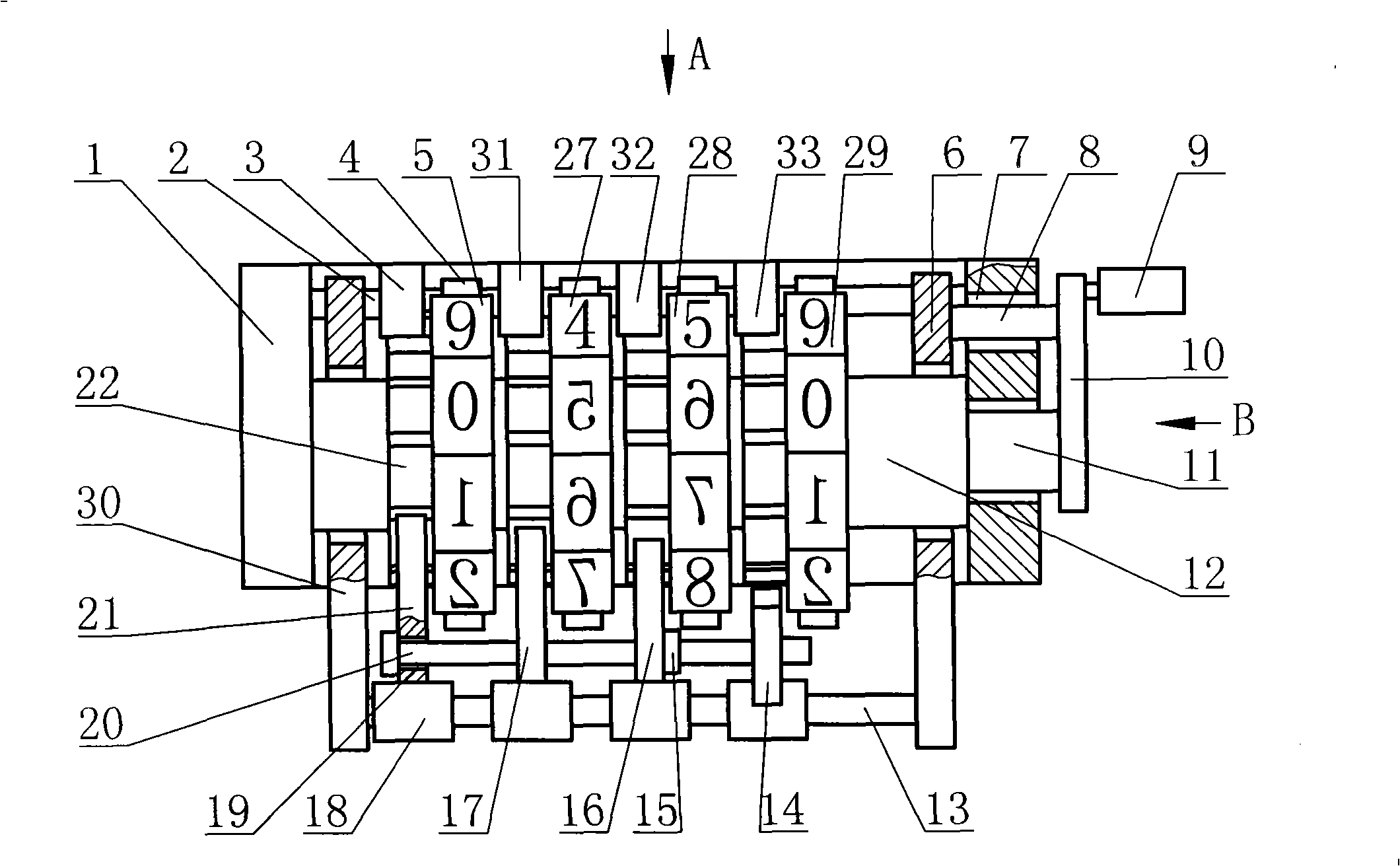 Numbering device