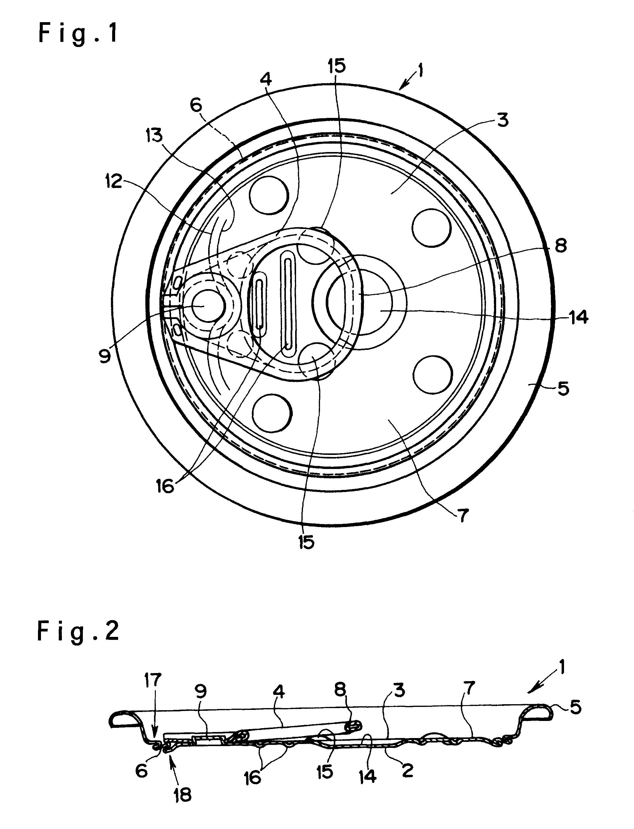 Easily-openable can lid