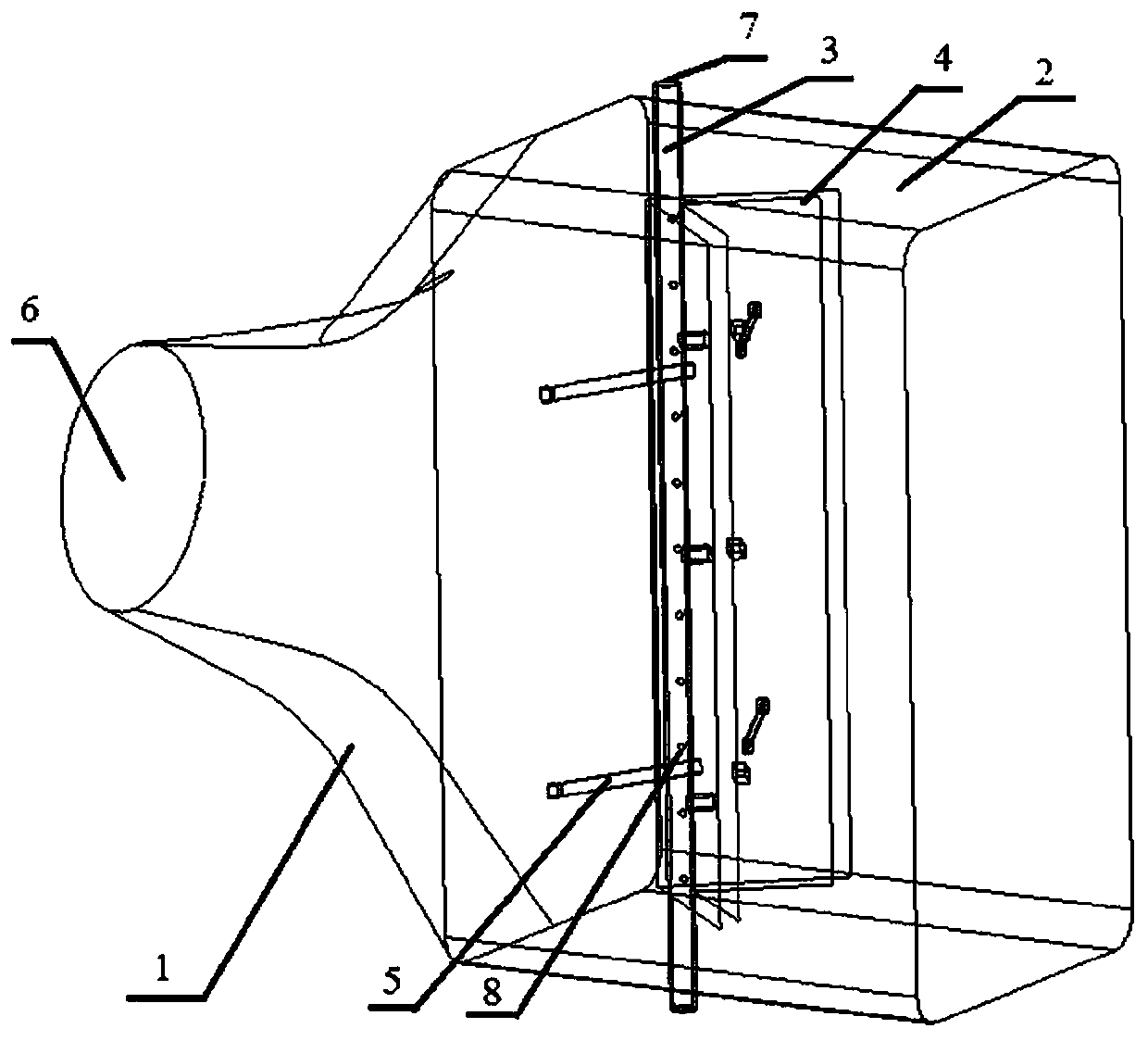 A low-infrared radiation signal exhaust nozzle and its infrared suppression method