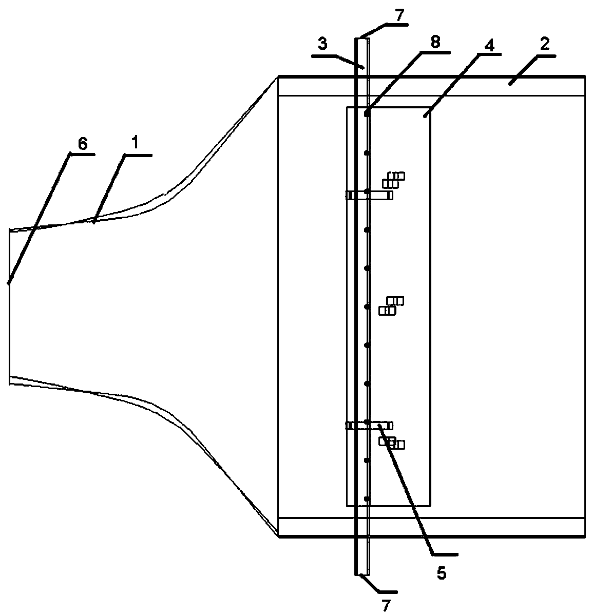 A low-infrared radiation signal exhaust nozzle and its infrared suppression method