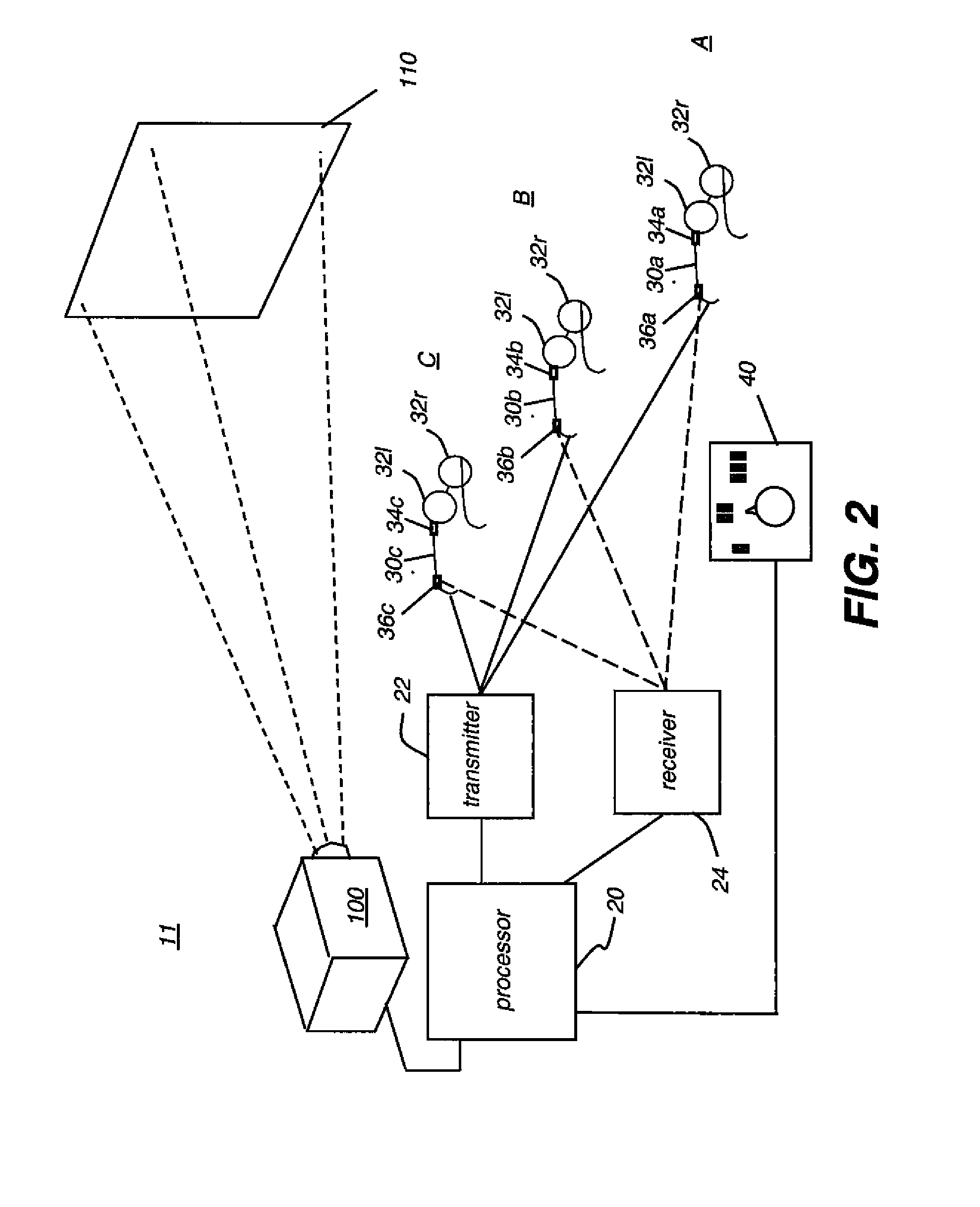 Switchable 2-d/3-d display system