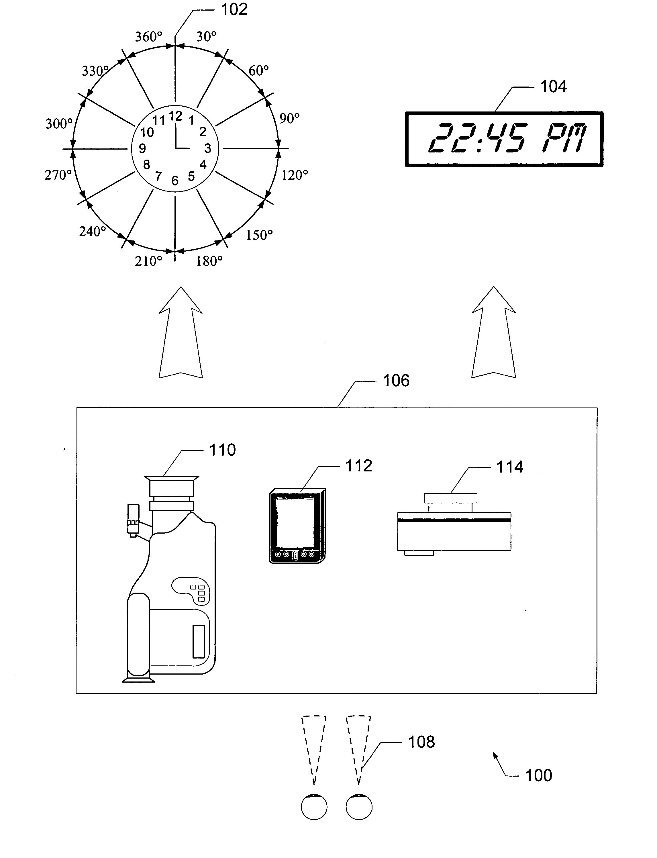 Method and system for image driven clock synchronization