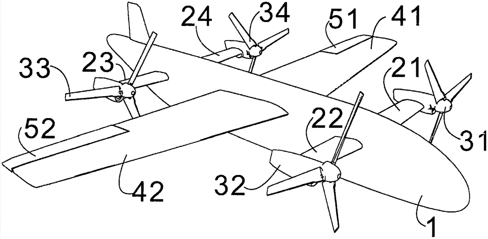 Quad tilt-rotor aircraft