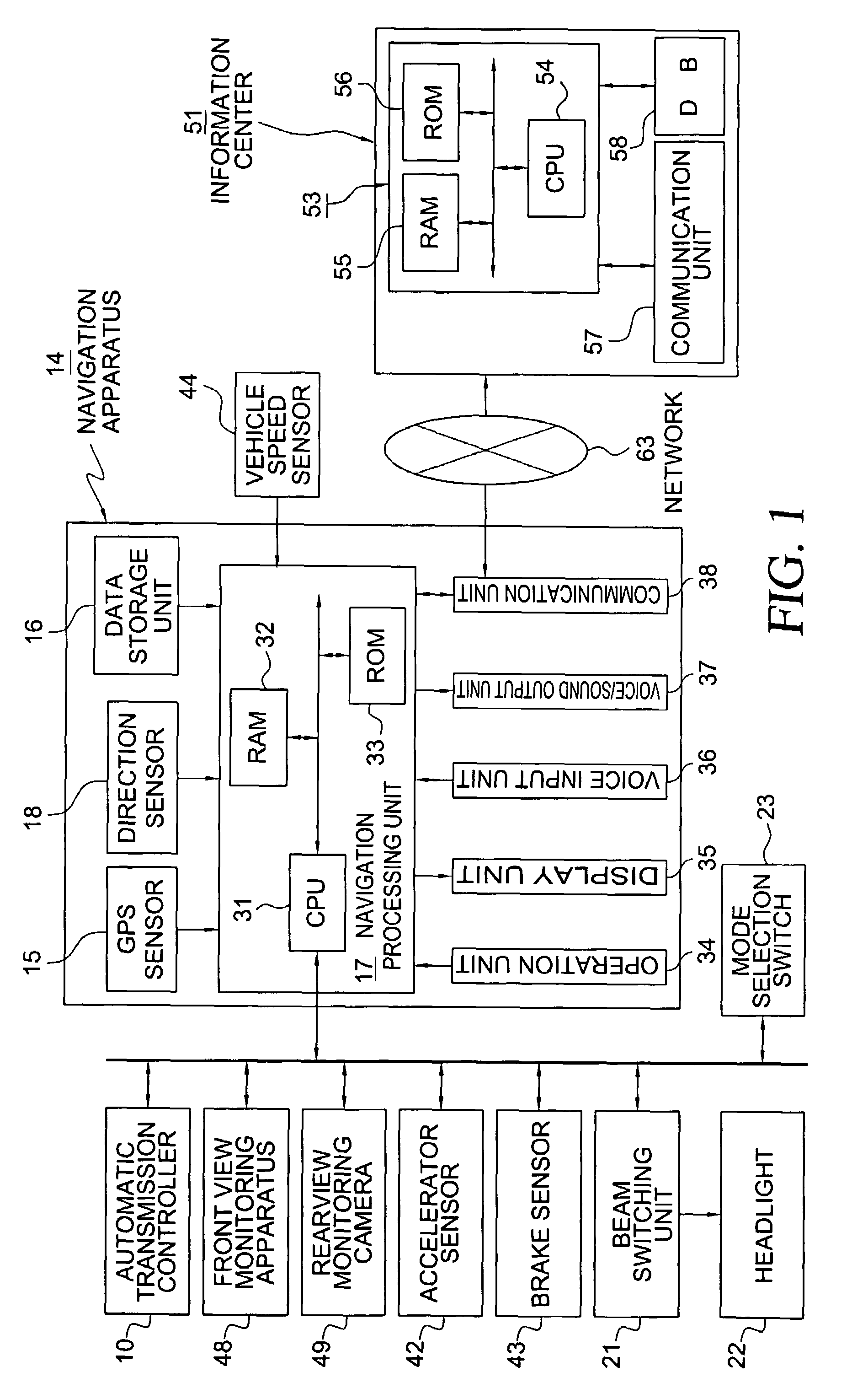 Headlight beam control system and headlight beam control method