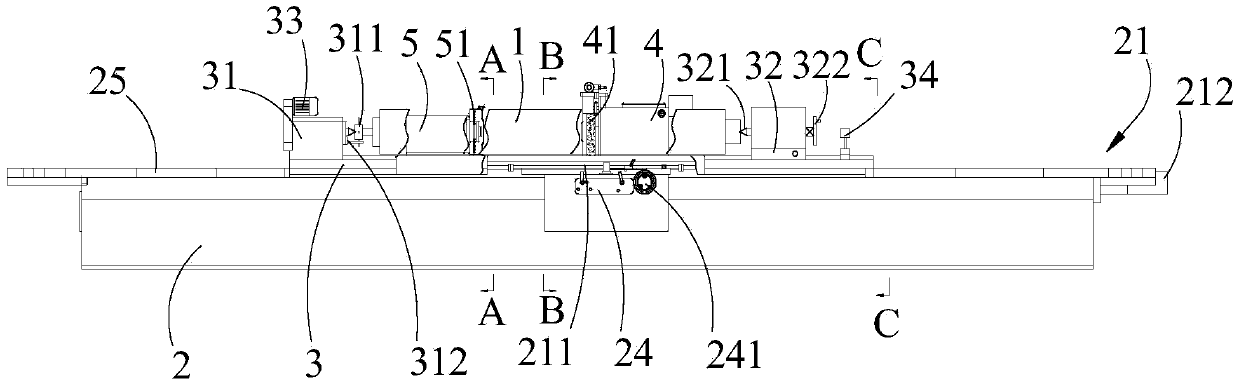 Numerically-controlled cot grinding machine with two grinding stands