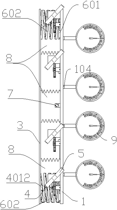 Longitudinal seam impaction and monitoring reset device and longitudinal seam impaction reset method