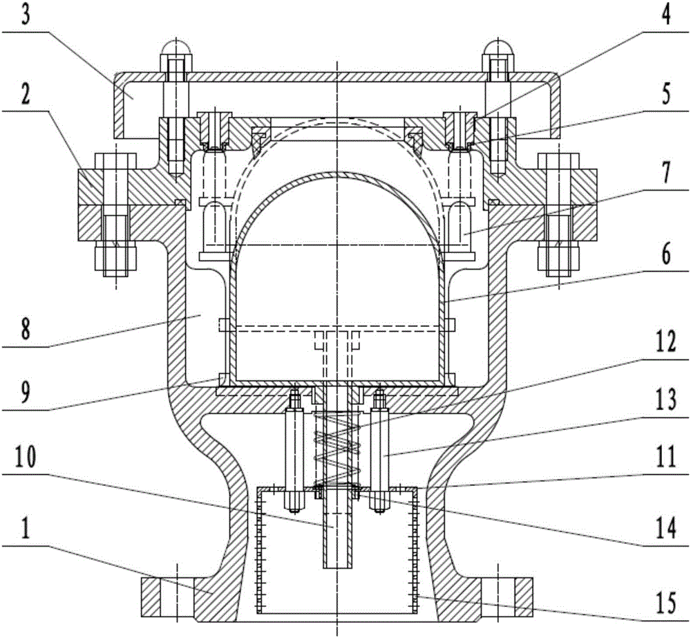 High-speed intake and vent valve provided with water-hammer-resistant device