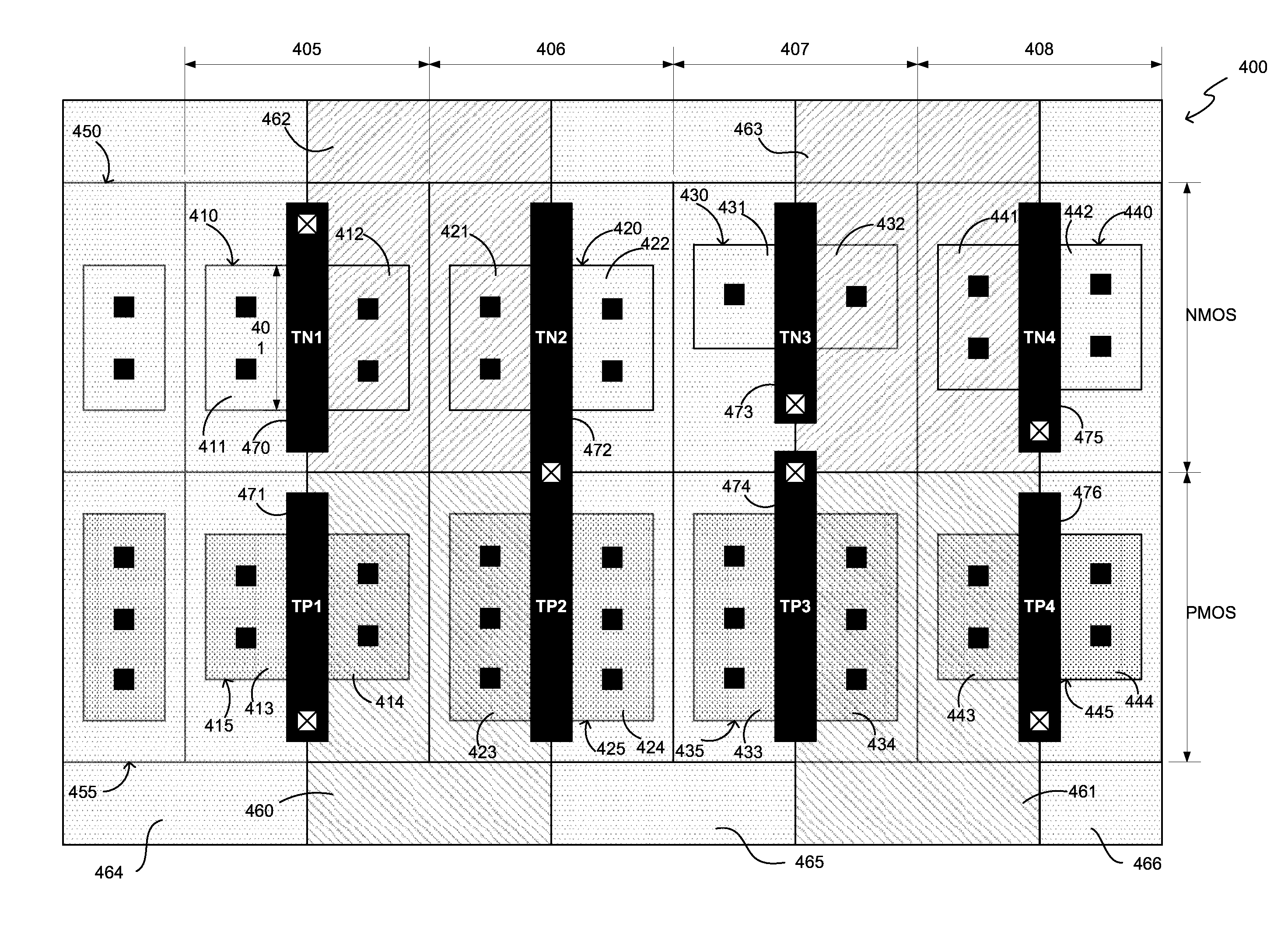 Integral fabrication of asymmetric CMOS transistors for autonomous wireless state radios and sensor/actuator nodes