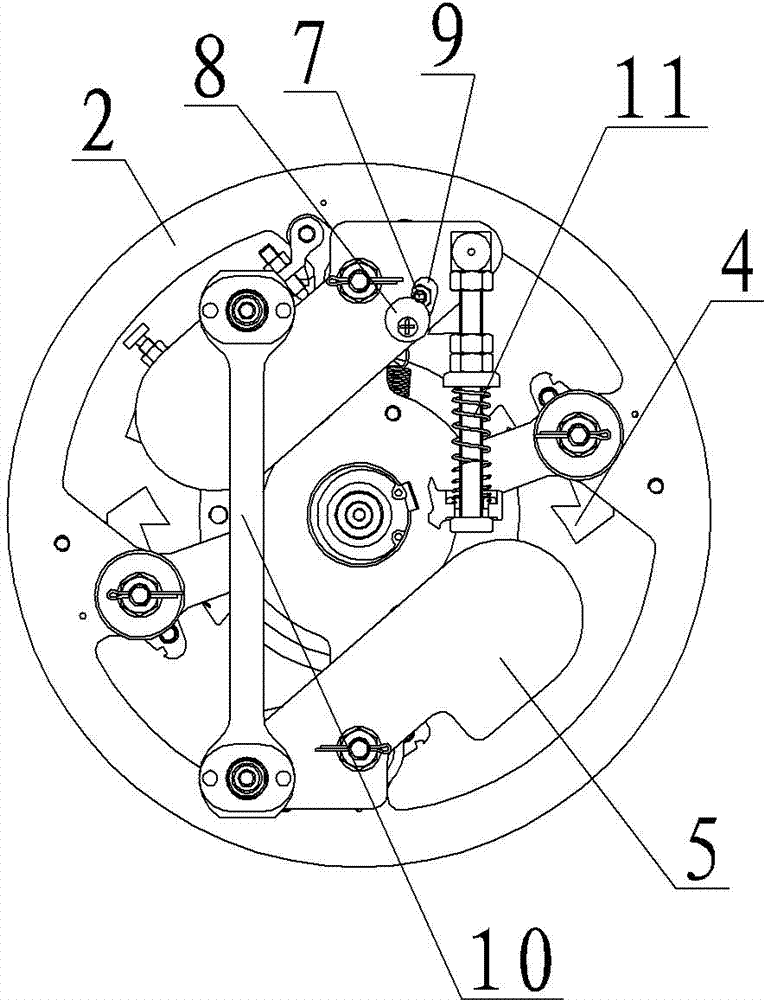 Bidirectional machine-room-free speed limiter of single brake pressing-plate device