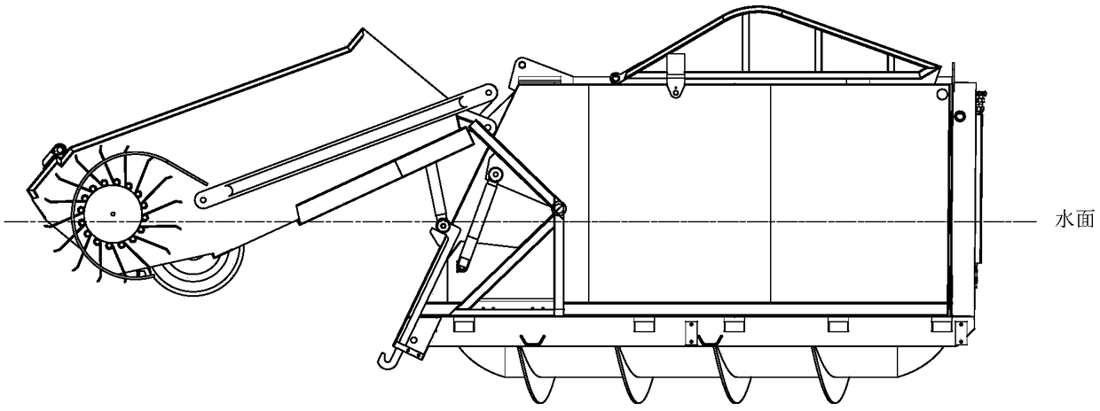 An amphibious unmanned vessel for cleaning algae in intertidal zones