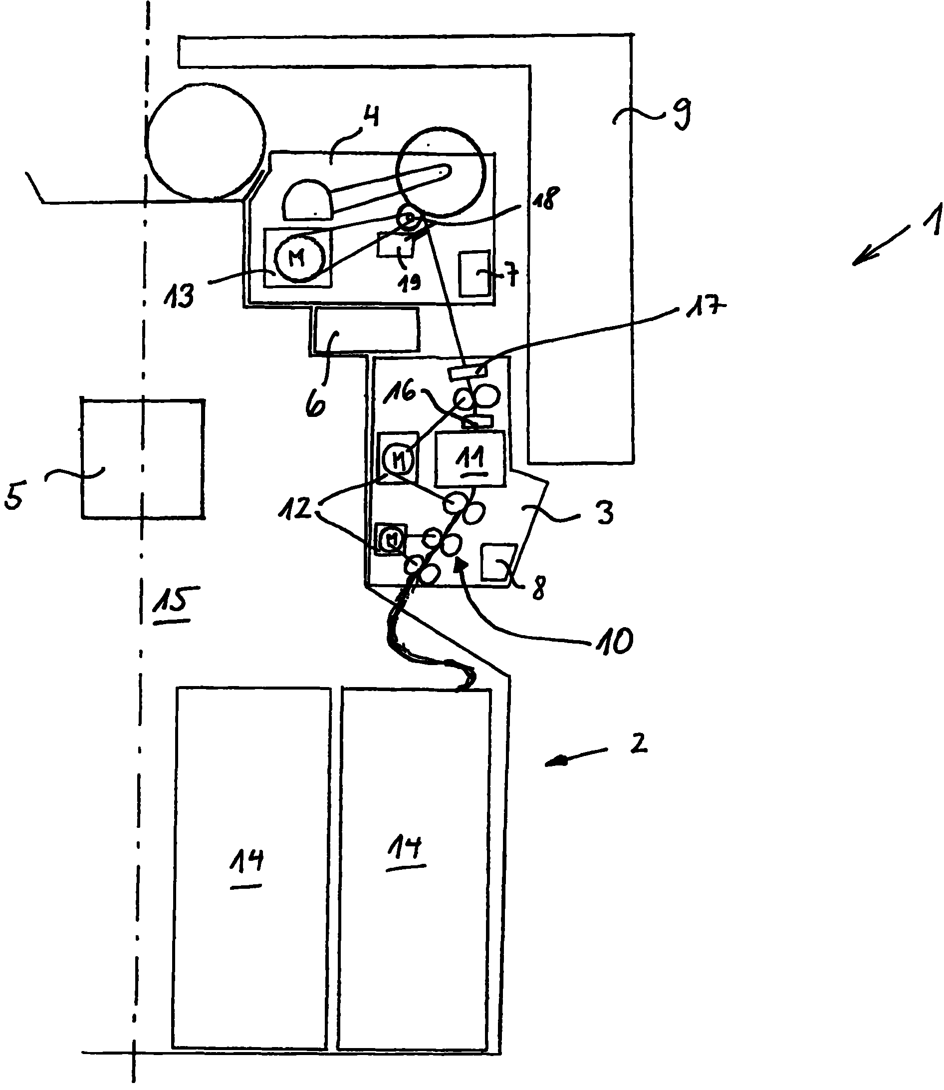 Modular air vortex spinning machine