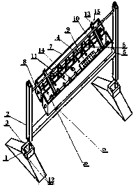 Movable combined afforestation guardrail with irrigation system