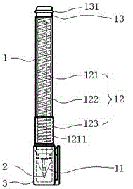 Gel pen with flexible pen holder