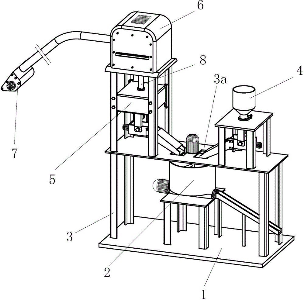 Mixing stirring all-in-one machine